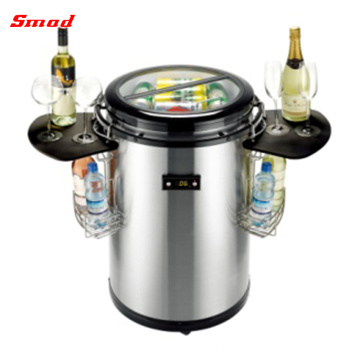 Enfriador de fiesta de cerveza de bebida de barril redondo de acero inoxidable 50L